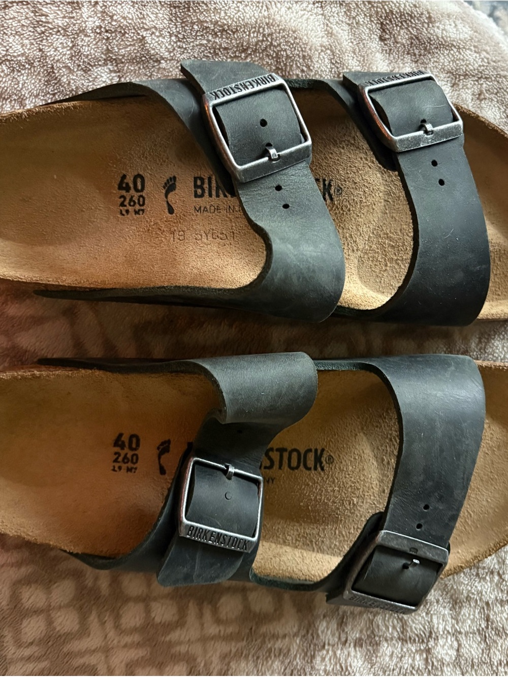 Birkenstock Black Arizona Two-Strap Sandal